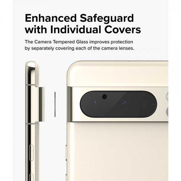 Ringke Google Pixel 8 Pro Kamerabeskytter Camera Protector Glass 3-pack