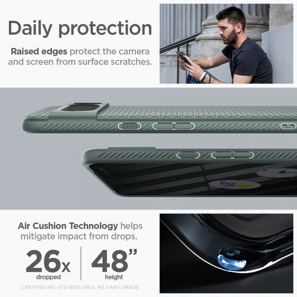 Spigen Google Pixel 8 Pro Deksel Liquid Air Abyss Green