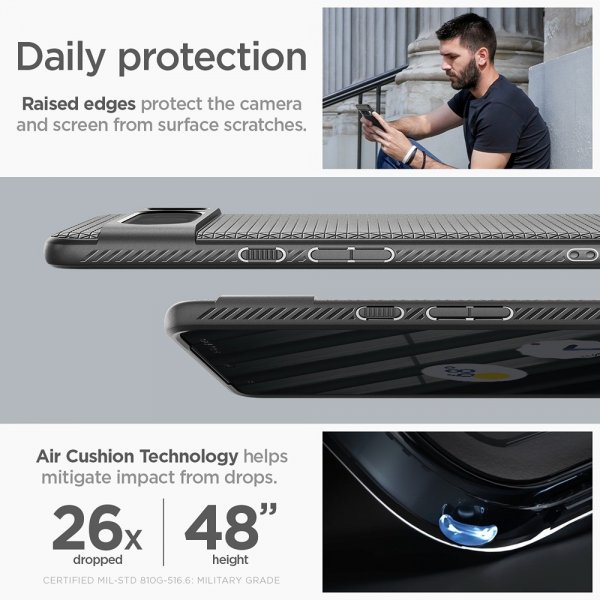 Spigen Google Pixel 8 Pro Deksel Liquid Air Matte Black