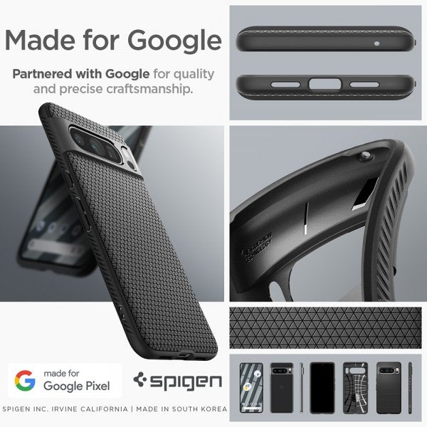Spigen Google Pixel 8 Pro Deksel Liquid Air Matte Black