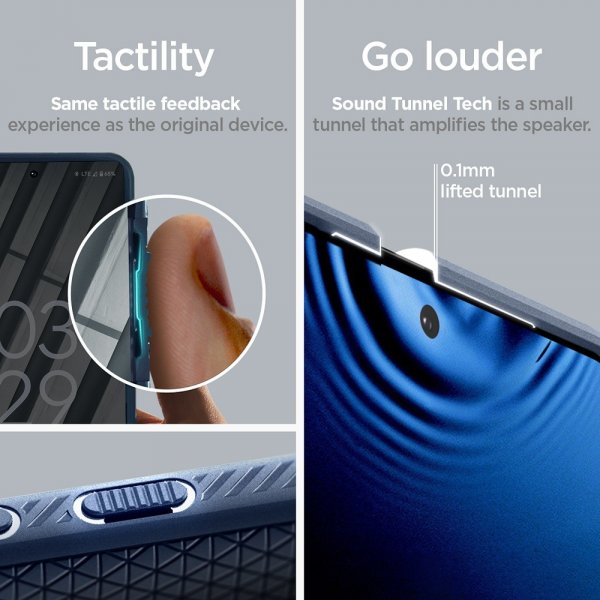 Spigen Google Pixel 8 Pro Deksel Liquid Air Navy Blue