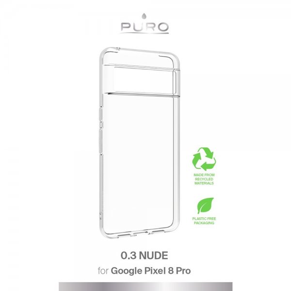 Puro Google Pixel 8 Pro Deksel Nude Transparent