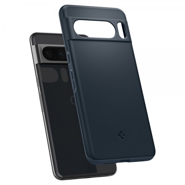 Spigen Google Pixel 8 Pro Deksel Thin Fit Metal Slate