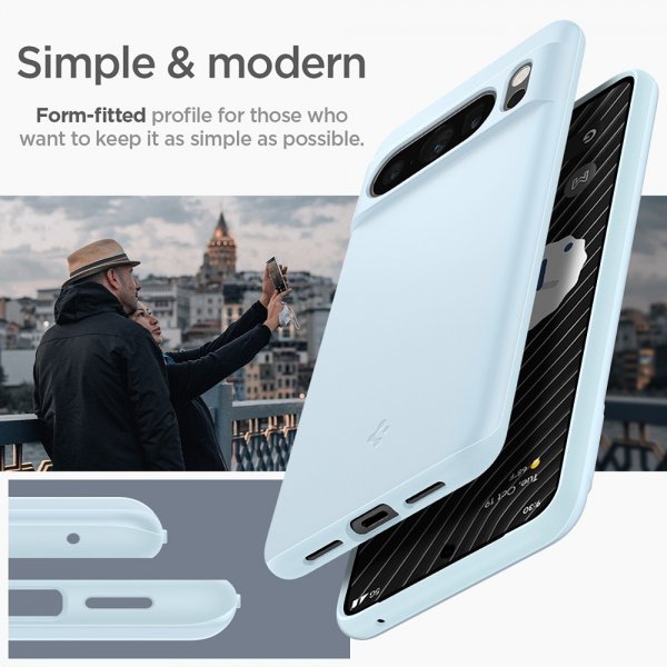 Spigen Google Pixel 8 Pro Deksel Thin Fit Mute Blue