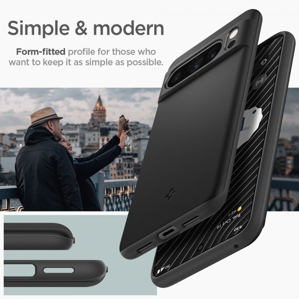 Spigen Google Pixel 8 Pro Deksel Thin Fit Svart