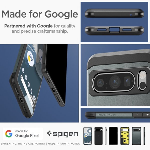 Spigen Google Pixel 8 Pro Deksel Tough Armor Abyss Green