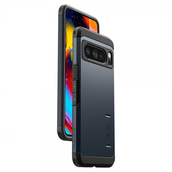 Spigen Google Pixel 8 Pro Deksel Tough Armor Metal Slate