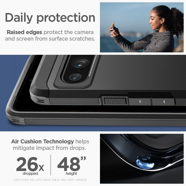 Spigen Google Pixel 8 Pro Deksel Tough Armor Svart