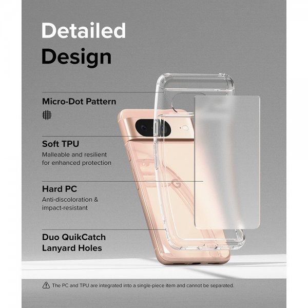 Ringke Google Pixel 8 Deksel Fusion Matte Clear