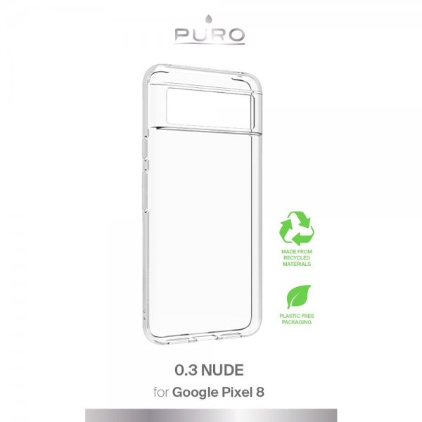 Puro Google Pixel 8 Deksel Nude Transparent