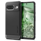 Spigen Google Pixel 8 Deksel Rugged Armor Matte Black