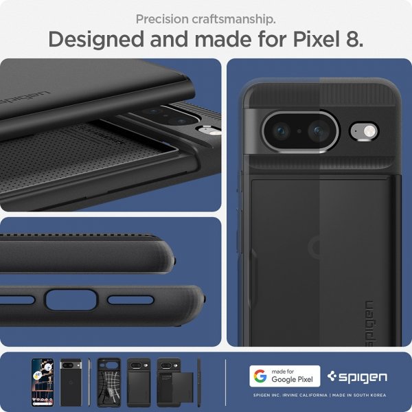 Spigen Google Pixel 8 Deksel Slim Armor CS Svart