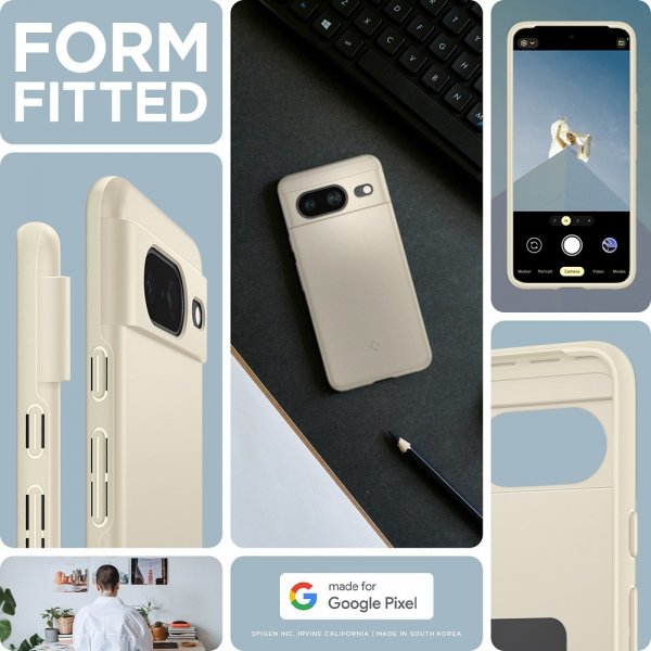 Spigen Google Pixel 8 Deksel Thin Fit Mute Beige