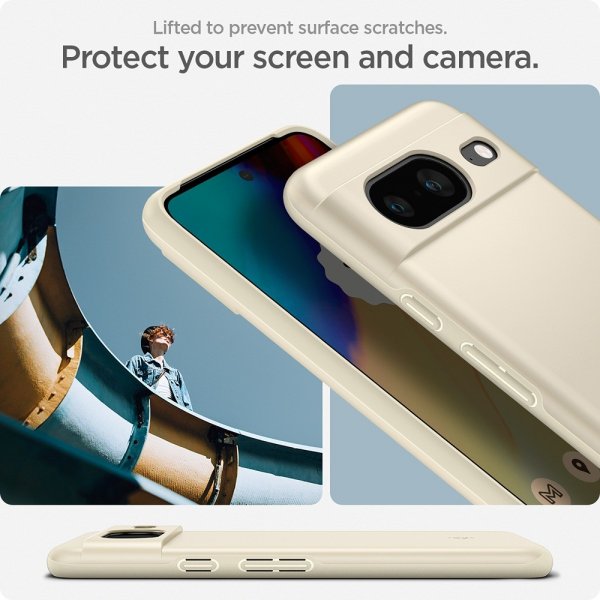 Spigen Google Pixel 8 Deksel Thin Fit Mute Beige