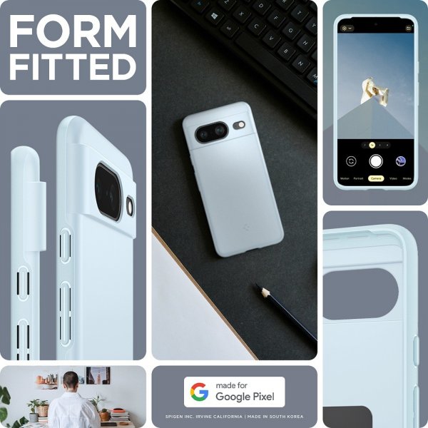 Spigen Google Pixel 8 Deksel Thin Fit Mute Blue