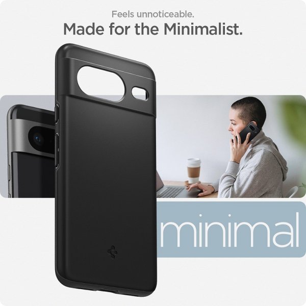 Spigen Google Pixel 8 Deksel Thin Fit Svart