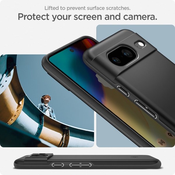 Spigen Google Pixel 8 Deksel Thin Fit Svart