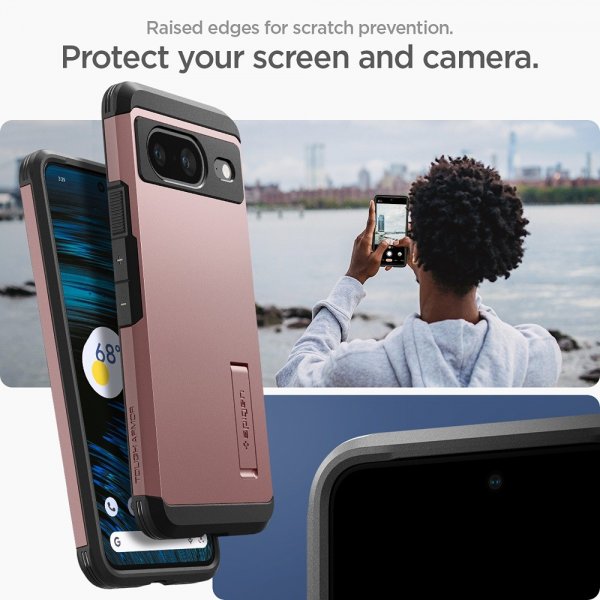 Spigen Google Pixel 8 Deksel Tough Armor Rose Gold