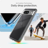 Spigen Google Pixel 8 Deksel Ultra Hybrid Crystal Clear