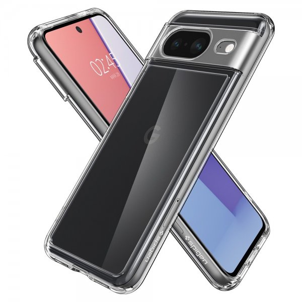 Spigen Google Pixel 8 Deksel Ultra Hybrid Crystal Clear