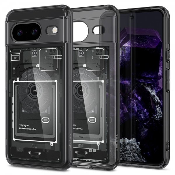 Spigen Google Pixel 8 Deksel Ultra Hybrid Zero One Svart