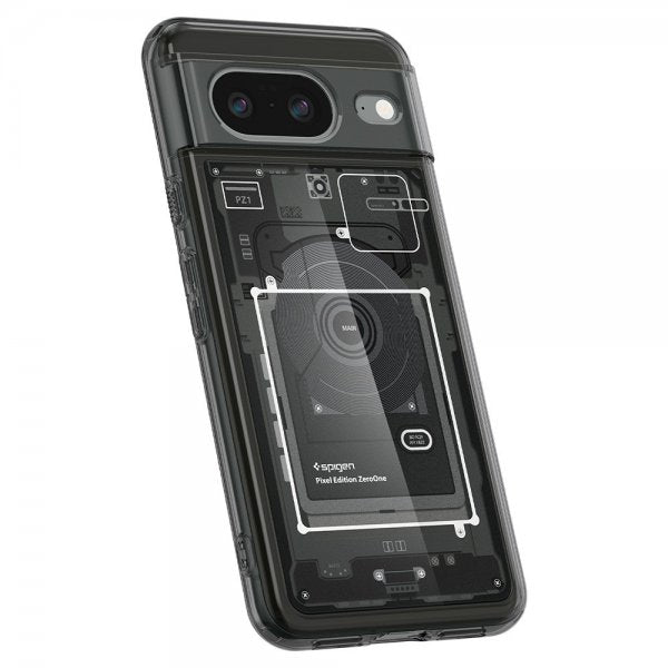 Spigen Google Pixel 8 Deksel Ultra Hybrid Zero One Svart