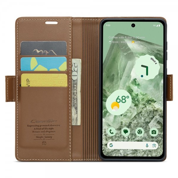CaseMe Google Pixel 8a Etui 023 Series Brun
