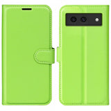 Google Pixel 8a Etui Litchi Grønn