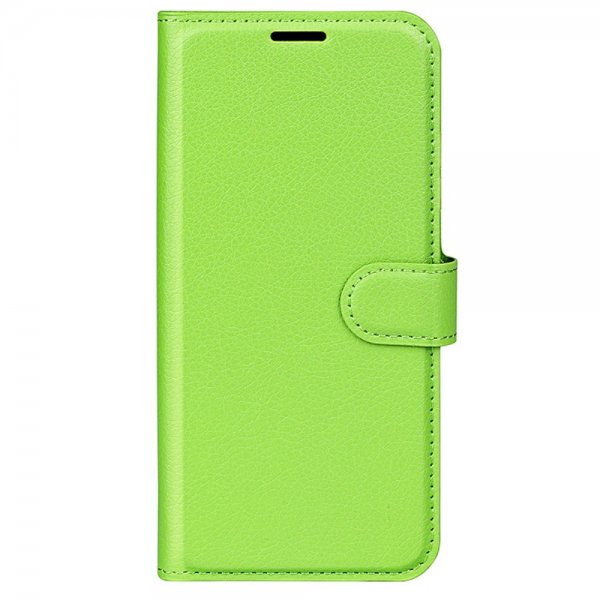 Google Pixel 8a Etui Litchi Grønn