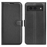 Google Pixel 8a Etui Litchi Svart