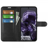Google Pixel 8a Etui Litchi Svart