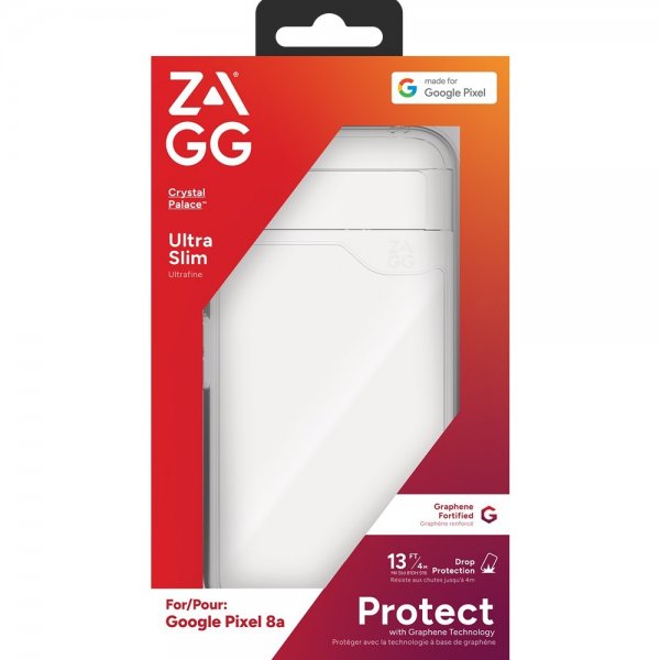 Zagg Google Pixel 8a Deksel Crystal Palace Transparent