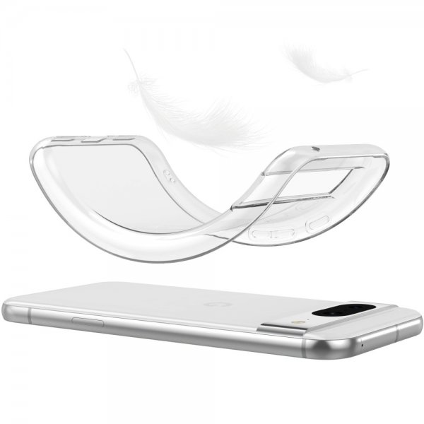 Nordic Covers Google Pixel 8a Deksel Feather Series Transparent