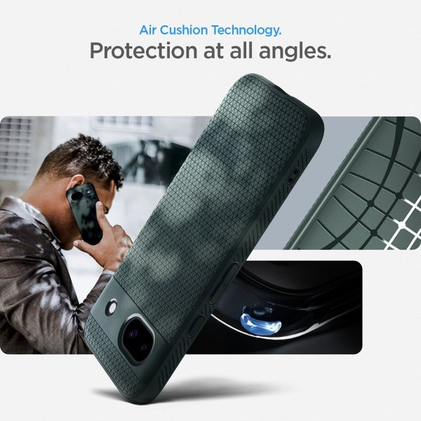 Spigen Google Pixel 8a Deksel Liquid Air Abyss Green