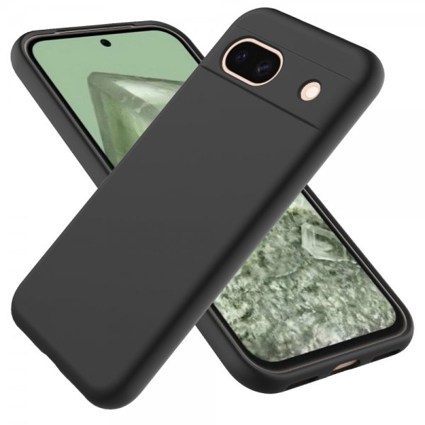 Google Pixel 8a Deksel med Stropp Silikon Svart