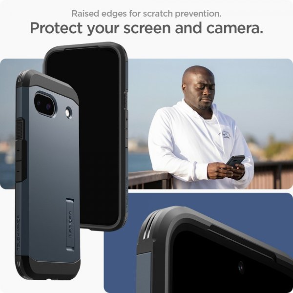 Spigen Google Pixel 8a Deksel Tough Armor Metal Slate