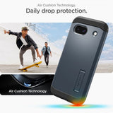 Spigen Google Pixel 8a Deksel Tough Armor Metal Slate