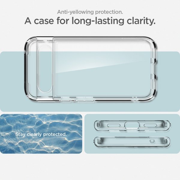Spigen Google Pixel 8a Deksel Ultra Hybrid Crystal Clear