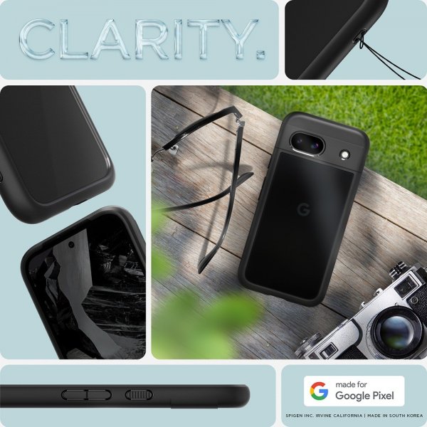Spigen Google Pixel 8a Deksel Ultra Hybrid Matte Black