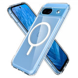 Spigen Google Pixel 8a Deksel Ultra Hybrid Metal Ring MagFit Hvit