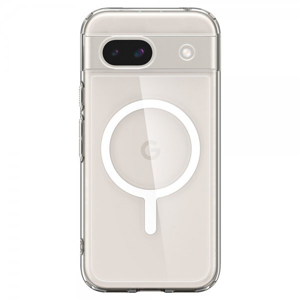 Spigen Google Pixel 8a Deksel Ultra Hybrid Metal Ring MagFit Hvit