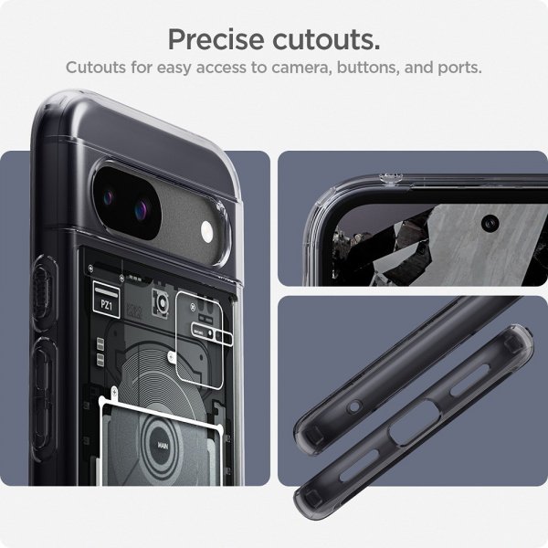 Spigen Google Pixel 8a Deksel Ultra Hybrid Zero One Svart