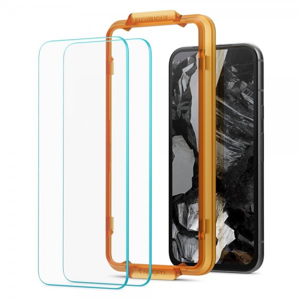 Spigen Google Pixel 8a Skjermbeskytter GLAS.tR ALIGNmaster 2-pakning