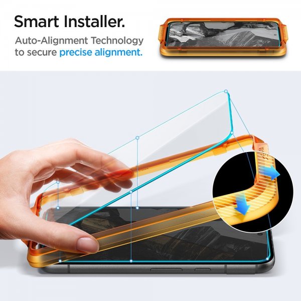 Spigen Google Pixel 8a Skjermbeskytter GLAS.tR ALIGNmaster 2-pakning