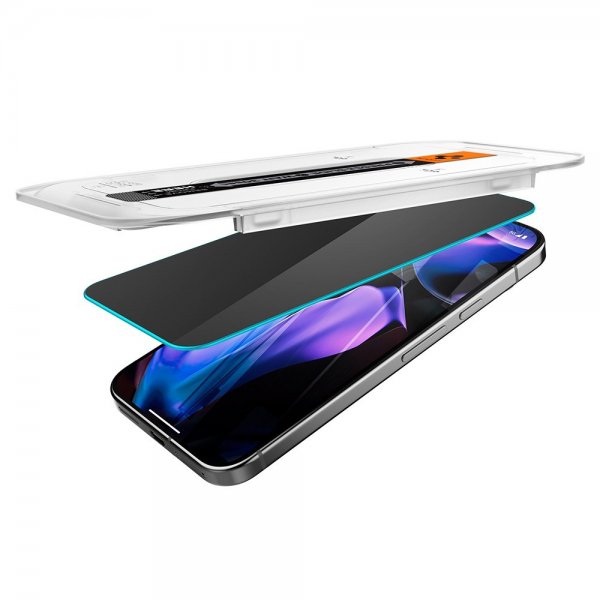 Spigen Google Pixel 9/9 Pro/Pixel 10/10 Pro Skjermbeskytter GLAS.tR EZ Fit Privacy 2-pakning