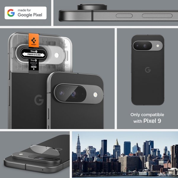 Spigen Google Pixel 9 Kamerabeskytter Glas.tR EZ Fit Optik 2-pakning