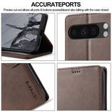 Lc.Imeeke Google Pixel 9/Pixel 9 Pro/Pixel 10/Pixel 10 Pro Etui med Kortlomme Mørkebrun