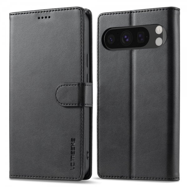 Lc.Imeeke Google Pixel 9/Pixel 9 Pro/Pixel 10/Pixel 10 Pro Etui med Kortlomme Svart