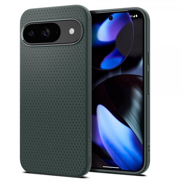 Spigen Google Pixel 9/Pixel 9 Pro Deksel Liquid Air Abyss Green