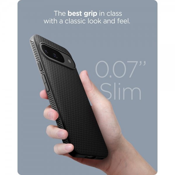 Spigen Google Pixel 9/Pixel 9 Pro Deksel Liquid Air Matte Black